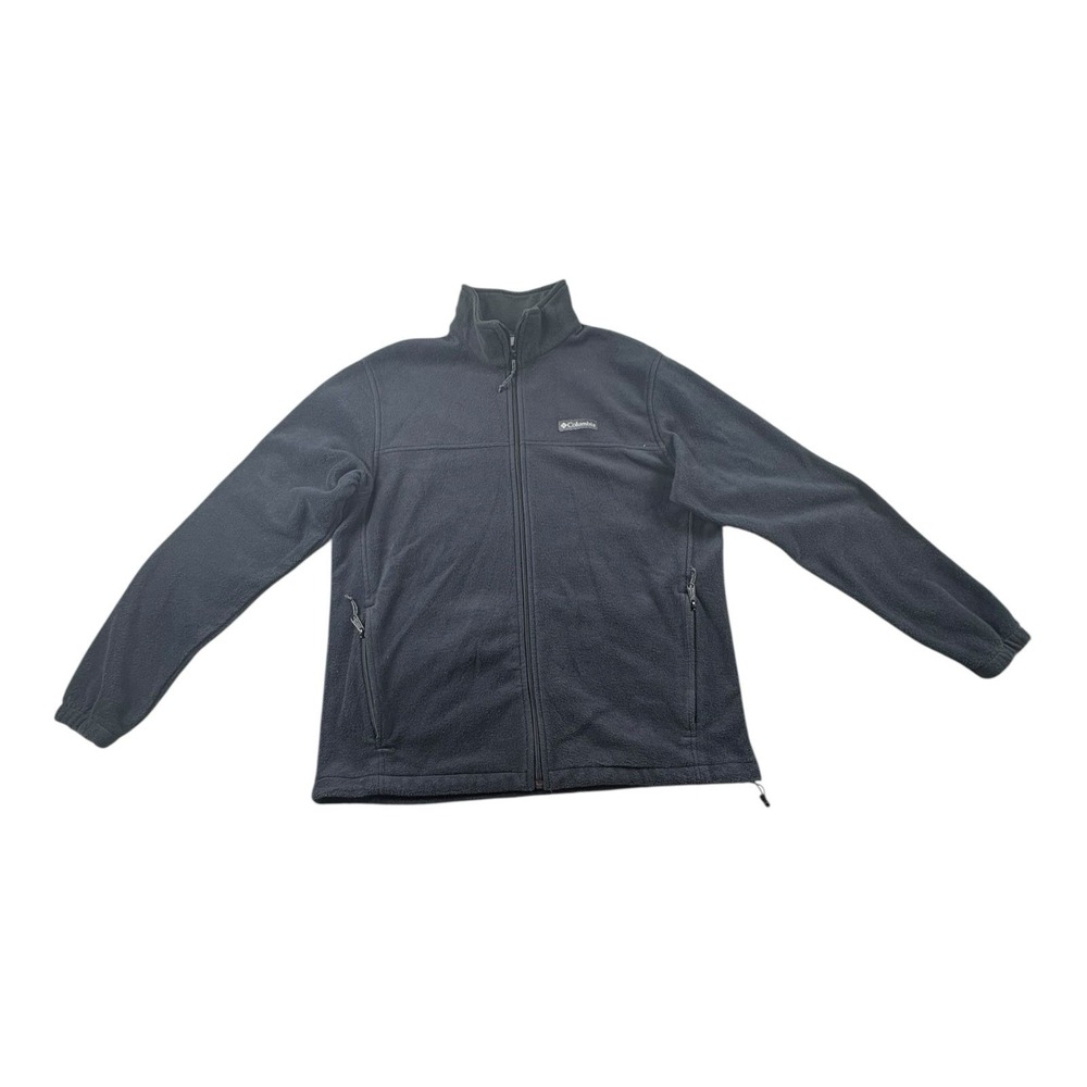 Columbia Full Zip Fleece Jacket Black L Women's Outdoor Warm Layer
